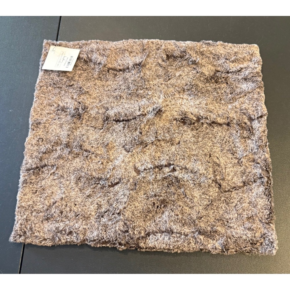 The Minky Supply Company 18x18 Pillow Cover Heathered Frappe Plush Luxury NEW